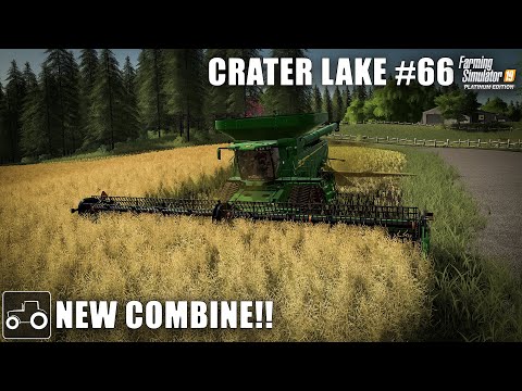 Buying A New Combine Harvester - Crater Lake #66 Farming Simulator 19 Timelapse