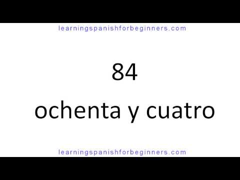 Numbers in Spanish 81-90 -- Spanish for Beginners