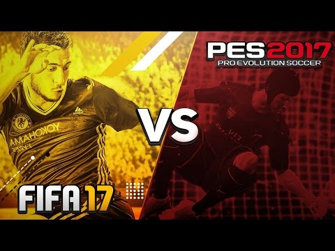 FIFA 17 vs PES 17 GAMEPLAY, GRAPHICS, & NEW GAME MODES COMPARISON!