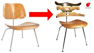 Broken Chairs Are "Repaired" in an Architecture Professor's Studio