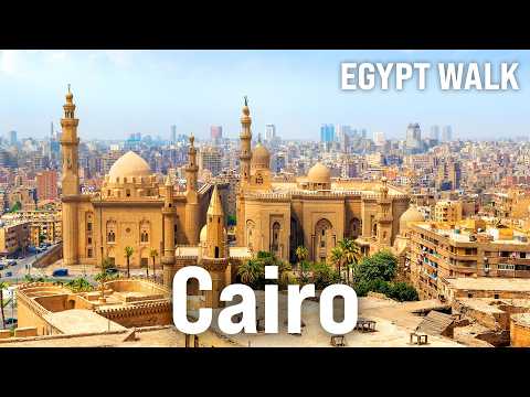 CAIRO, Egypt Walking Tour | Khan el-Khalili City Walk with Captions [4K/60fps]