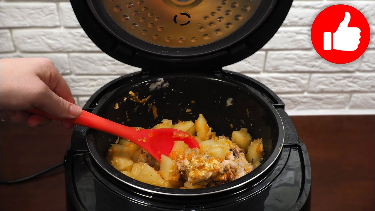 Курица с картошкой в мультиварке. Ужин без возни, заморочек и хлопот!
