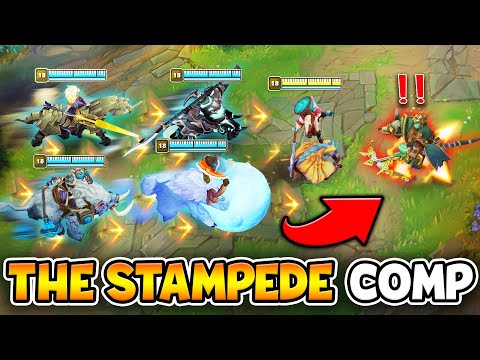 WE PLAYED THE "STAMPEDE COMP" AND TRAMPLED THE ENEMIES (CHAAAARGE!)