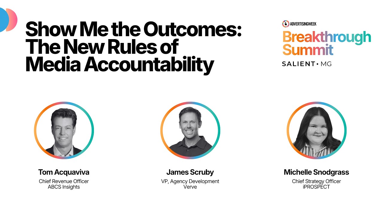Show Me the Outcomes: The New Rules of Media Accountability Scale Up Lounge | AWNY 2026