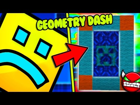 Creating a Geometry Dash portal in Minecraft