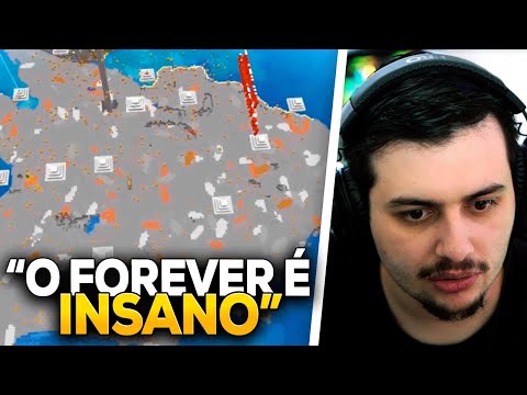 GABE REAGE Quebrando um CONTINENTE INTEIRO do Minecraft!! - Forever Mapa 3