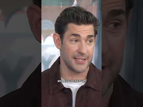 John Krasinski had a cramp while performing a stunt and the remedy for the issue might surprise you!