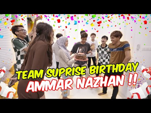 TEAM SUPRISE BIRTHDAY AMMAR NAZHAN !! - HADIAH BERMAKNA !