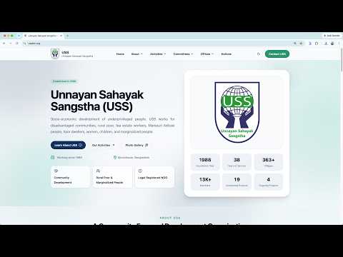 How I Digitally Transformed a Four-Decade-Old NGO | My Biggest Full-Stack Project | USS BD ORG