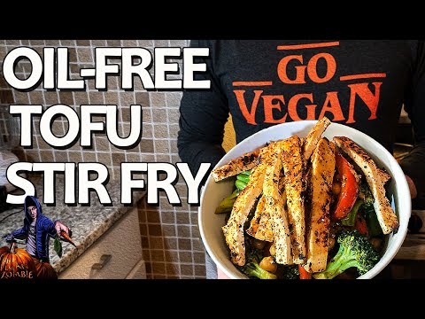 EASY Tofu Stir Fry VEGAN + OIL-FREE