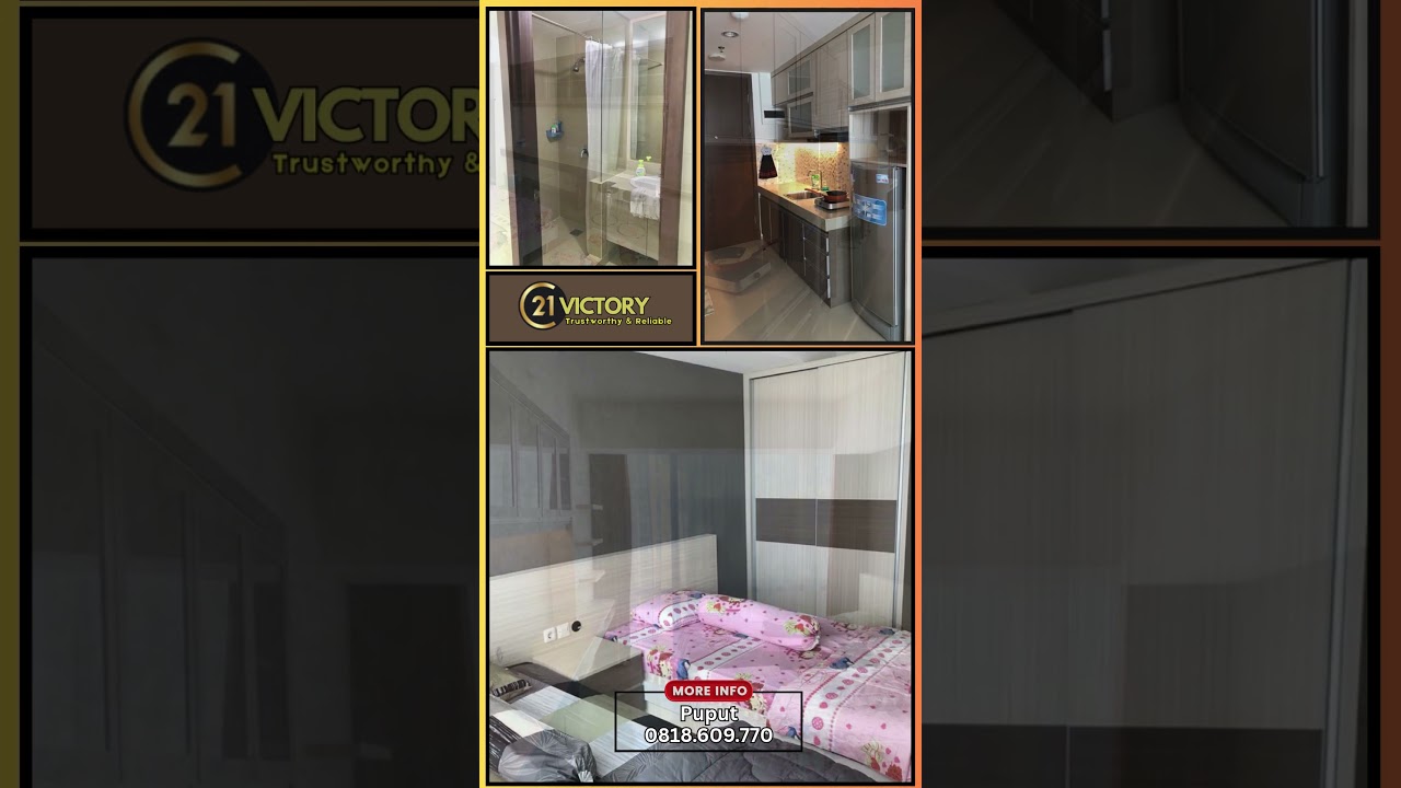 DIJUAL CEPAT - Unit Apartment U-Res - Rapi, Bersih, Sangat Terawat - Harga Bagus!