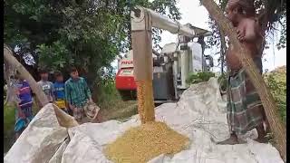 ১ ঘন্টায় ১ একর জমি ধান কাটা , মাড়াই ও ঝাড়াই