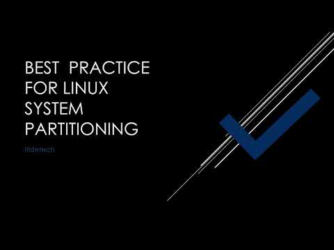 Best  practice for Linux system partitioning