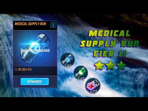 Medical Supply Run Tier 11 Three Star -  MARVEL Strike Force -  MSF