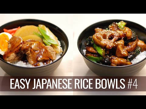 High Protein Bowls with Winter Veggies - EASY JAPANESE RICE BOWLS #4