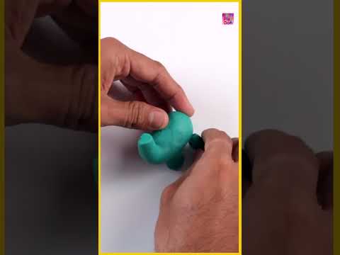Learn How to Make Play Doh Dinosaur for Kids #shorts