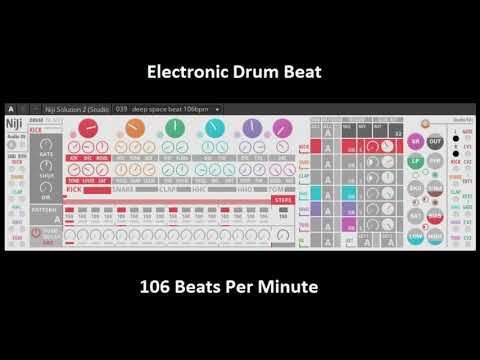Deep Space Experiment  Electronic Drum Machine Beat 106bpm