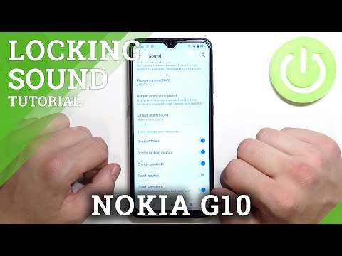 How to Turn On/Off Locking Sound on NOKIA G10  - Adjust Screen Locking Sound