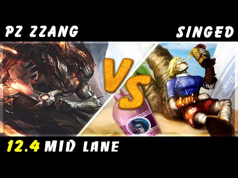 Pz Zzang - Yasuo vs Singed MID Patch 12.4 - Yasuo Gameplay