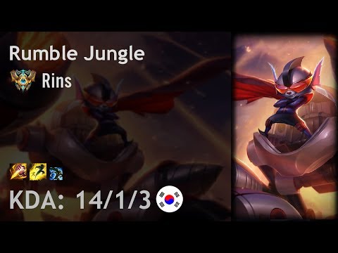 Rumble Jungle vs Lee Sin - Rins - KR Challenger Patch 7.13
