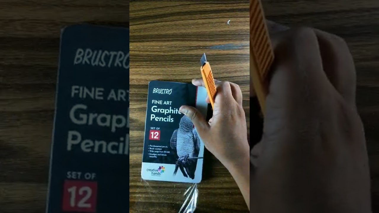 Brustro Fine Art Graphite Pencils Unboxing #shorts