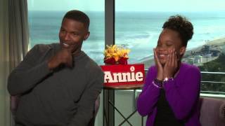 Jamie Foxx and Quvenzhané Wallis Talk 'Annie' Remake & Being Starstruck by Beyoncé