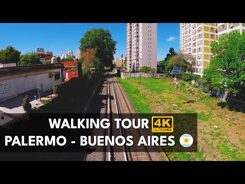 🇦🇷 Palermo in Buenos Aires, Argentina - Walking Tour [4k] (city sounds) #walkthrough #argentina