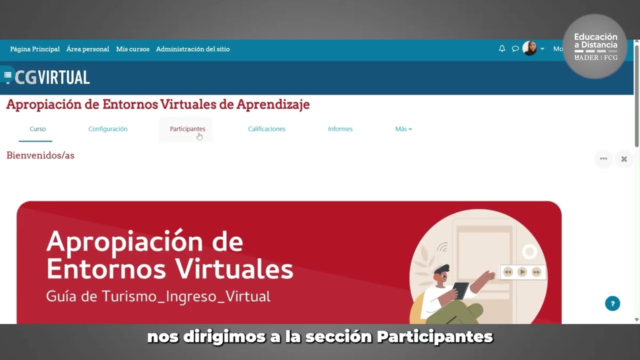 Matricular participantes