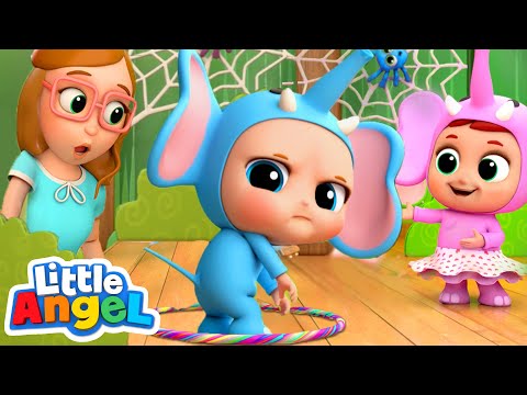 10 Little Elephants | Elephant Song | Nursery Rhyme & Kids Songs Little Angel