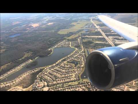 Delta 767-300, Orlando - Detroit, Takeoff & Landing