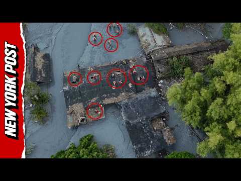 Wild Video Shows Typhoon Ragasa Floodwaters Swallow Up Taiwanese Town