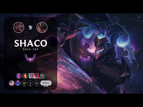 Shaco Top vs Malphite - NA Master Patch 13.10
