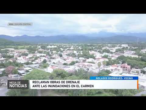 Lluvias y calles intransitables: vecinos de El Carmen denuncian falta de planificación