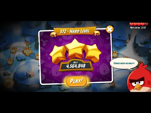 Angry Birds 2 | Rescuer | Level 372 | Hard Level | Hitting Fun | Angry Bird 2 Show