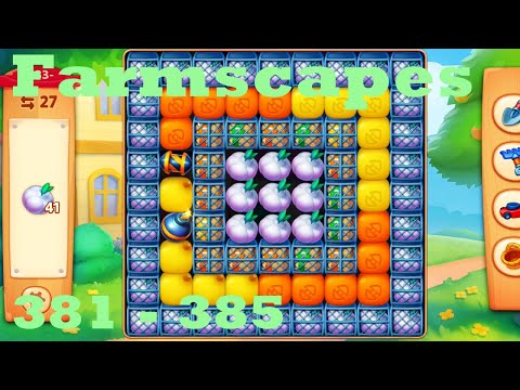 Farmscapes Level 381 - 385 HD Gameplay Walkthrough |  3 - match game | android | ios | pc | app