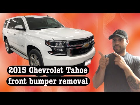 2015 Chevrolet Tahoe front bumper removal