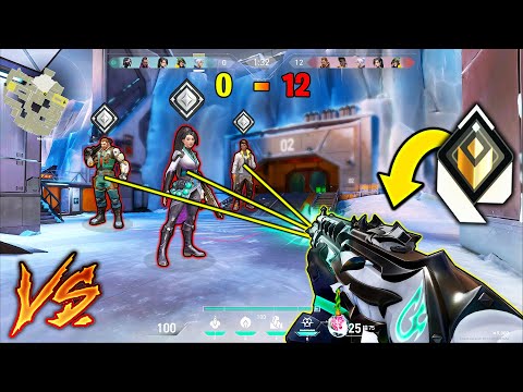 Valorant: 5 Radiant vs 5 Silver, BUT Silvers get a 0 - 12 Head Start!