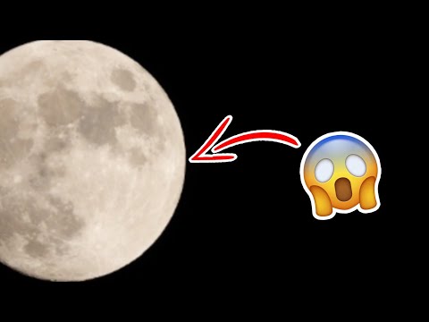 Luna Llena y Estrellas Desde El Campo, Full Moon HD 4K