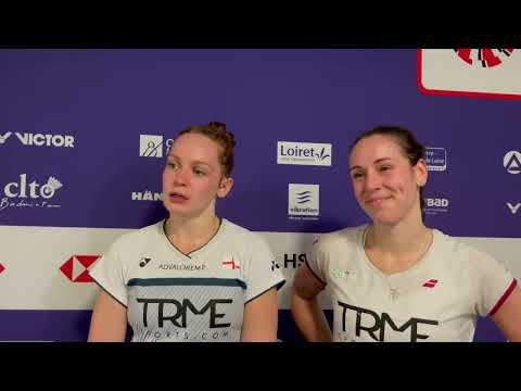 Chloe Birch and Lauren Smith at the Orléans Masters 2023