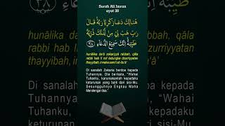 Download lagu Surah Ali Imran Ayat 38 mp3