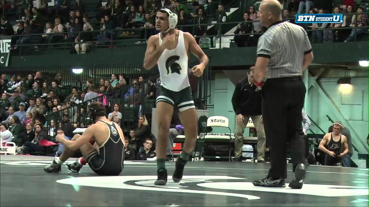 Illinois Fighting Illini at Michigan State Spartans Wrestling: 141 Pounds - Ervin vs. Gasca