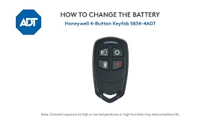 ADT How to change the battery in your Honeywell Keyfob