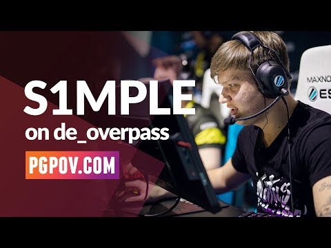 [CSGO POV] s1mple (NaVi) vs NiP / 27-13 / de_overpass // Player Settings in desc.