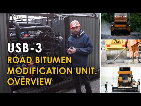 Modified bitumen production. USB-3 unit (6 cubic meter per hour)