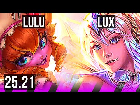 LULU & Vayne vs LUX & Jhin (SUP) | EUW Master | 25.21
