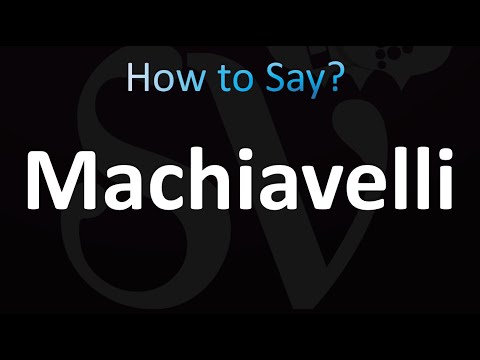 How to Pronounce Machiavelli (Correctly!)