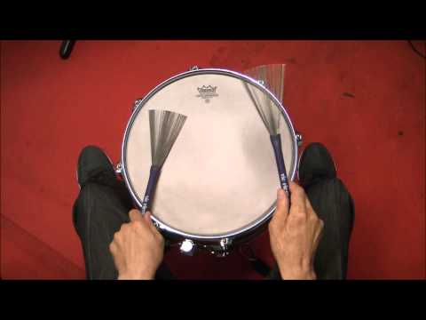 Christos Asonitis - Brush Lesson (variations on Ed Thigpen's basic jazz tempo)