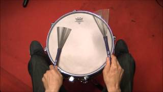 Christos Asonitis - Brush Lesson HD (variations on Ed Thigpen's basic jazz tempo)