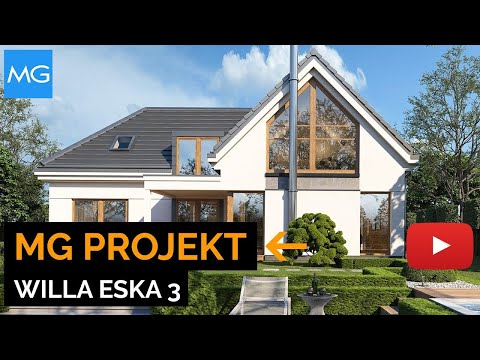 Projekt Willa Eska 3 MG Projekt - 174,22 m2 - koszt budowy 248 tys. zł