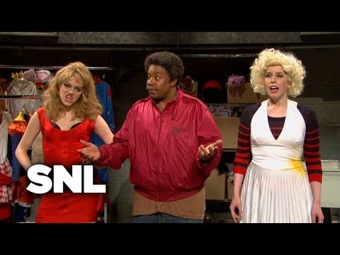 Googie Rene's Partially Damaged Halloween Costume Discount Basement - SNL